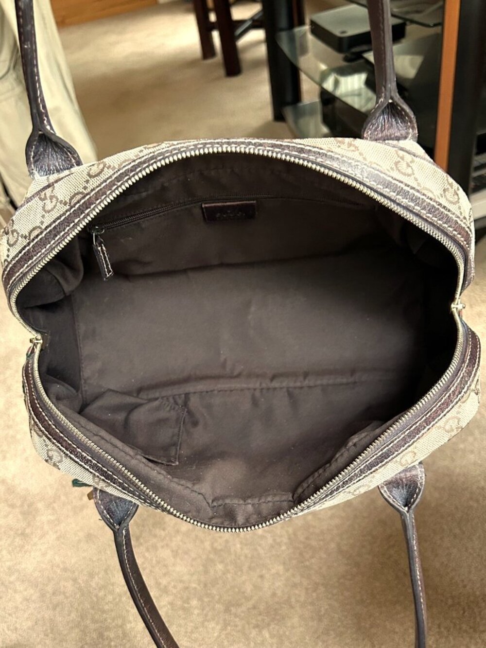 GUCCI GG Princy Boston Bag, Tan, Brown - Picture 8 of 16